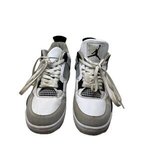 Jordan 4 Retro Military Black Sneakers Mens 8.5